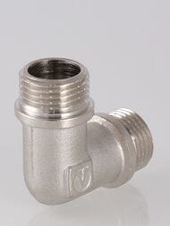 Уголок VALTEC 1/2"НН с/огр. лат/никель VTr.093.N.0004