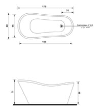 ����� Gruppo Treesse Nina V0371 1700x800x710 CrystalTech, ���������������, ����-�������, ���./������