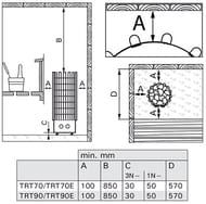 ������������� ���� HARVIA Glow TRT70 �� ���������� ������� HTRT700400