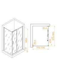 ������� ������ RGW Passage PA-145 (1000�800�1850) �������., ������ 6�� ����������/���� 020814580-11