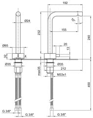 ��������� ��� �������� Fantini Fukasawa ������� �������������, �������� PVD A006WF