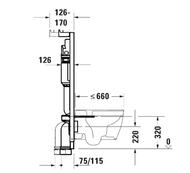 ����������� Duravit DuraSystem 500�1150�� ��� ���������� ������� WD1029000000/WF1202000010