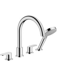 Смеситель на борт ванны Hansgrohe Vernis Blend 71456000 на 4 отверстия, с душ. гарнитуром, хром — миниатюра 1