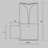 ��������� ���������� Maytoni Piccadilly (���������) O016WL-01B, E27�1 23�� IP 44, ������