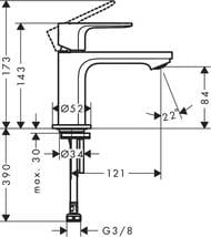 ���� ��� �������� Hansgrohe Rebris S 72503670 �������������, ������� ������