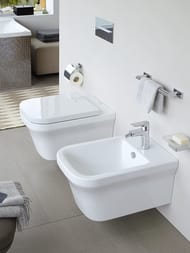 Биде подвесное DURAVIT P3 Comforts 380х570х290 с отверстием под смеситель 2268150000 — изображение 2