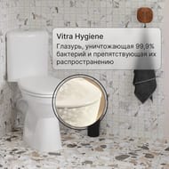 Унитаз-компакт угловой Vitra Arkitekt (360х760х815) с сиденьем,антиб. покр.,гориз. вып.9754B003-7200