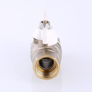 Кран с американкой 1/2"ВН VALTEC BASE белая бабочка, с доп. уплотнением, VT.227.NRW.04