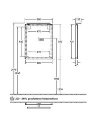 Зеркало Villeroy & Boch MORE TO SEE (600х750х126) с подсветкой A4046000 — изображение 5