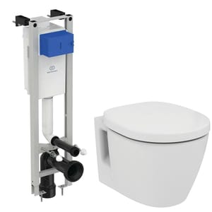 Инсталляция Ideal Standard ProSys ECO FRAME M + Унитаз CONNECT + сиденье микролифт W220101 (E233267+ E803501+E712701)