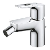 Смеситель для биде Grohe BauLoop однозахватный, 66 мм, фикс. излив, сливной гарнитур, хром 23338001