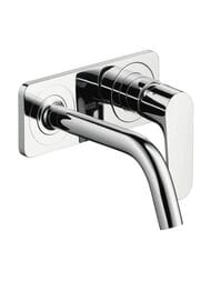 Смеситель Axor Citterio M 34112000 для умывальника настенный однозахватный, с панелью, излив 167 мм — миниатюра 1