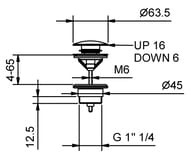 ������ ������ Fantini �������� PVD Matt Gun Metal 91P58434