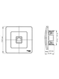 ������� Systeme Electric BLANCA ������� ��������� ������������ RJ45, ����� BLNIS045001