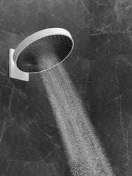 Верхний душ Hansgrohe Rainfinity 360мм 3jet с настенным держателем, белый матовый 26234700 — изображение 2