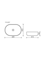 �������� ��������� Ceramicanova Element 600�415�135 ��������, ��� ��������, �������� ������� CN6047MC