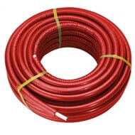 Труба металлопластиковая HENCO Standard 16(2,0) в красной изоляции (6мм), 1м