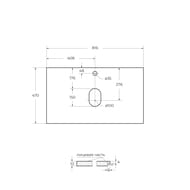 ���������� BelBagno (800�460�20) ������������, 1 ���. ��� ���������, Marmo Crema Opaco KEP-80-MCO