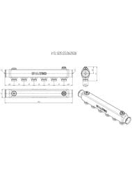 Коллектор VALTEC 1" на 6 выходов евроконус 3/4" нерж. м/о 50 мм VTc.505.SS.060506
