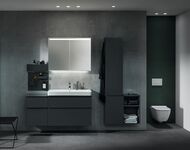 GEBERIT Sigma30 Клавиша смыва, двойной смыв белый/декор глянцевый хром 115.883.KJ.1