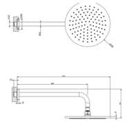 ������� ��� Gessi Rilievo 59148.149 � ��������� �����������, d250 ��, ������