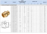 Ниппель STOUT 1.1/2"х1"НН, латунь, арт.SFT-0003-001121