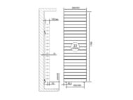 Радиатор биметаллический, 18 секций ROYAL THERMO PianoForte Tower 300 Noir Sable, бок.подкл, черный — изображение 3
