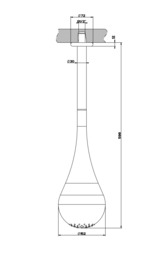 ������� ��� Gessi Goccia 33752.124 ����������, d152�602��, ������ ������