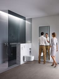 Унитаз-биде GEBERIT AquaClean MeraComfort подвесной, белый+хром арт. 146.214.21.1