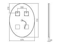 ������� Silver Mirrors ������-VOICE (570�770) LED-����.,������,������,��������,���.��� LED-00002616