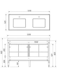 ����� ��� �������� Caprigo ������� ����� 140 grey 1370�905�525 �������, 4 ����� 33323-�077