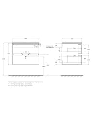 ����� ��� ���������� Cezares Vague (69x52x55) 2 ����� 44221 Antracite