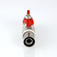 Кран шаровый 16х16мм VALTEC BASE под пресс, красная бабочка VT.243.N.1616