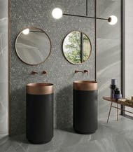 Керамогранитная плитка ITALON Metropolis Graphite Dark (600х1200х9) черная, 610010002629 (кв.м.)