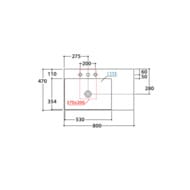 �������� Globo T-EDGE (800�470�120) ���������/���������, � ����������, ������ ������� B6R81AR