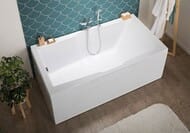 Ванна акриловая Aquanet VEGA 190х100 прямоугольная, без гидромассажа, без обвязки 204046