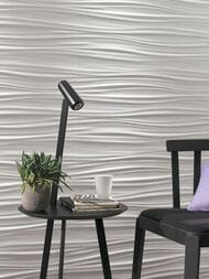   Atlas Concorde 3D Wall Design Ribbon White Matt (400800) , 8SBW (..)