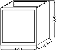 ����� ��� ���������� Jacob Delafon RYTHMIK PURE (640�452�650) EB1770-M53 ������� ����� ��������