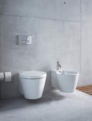 Унитаз подвесной DURAVIT STARCK 1 410х575х320 горизонтальный выпуск, крепление Durafix 0210090064