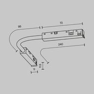 ��������� ������� ��������� Maytoni Exility X (�������� ���) TRA239CS-42B, ������, IP20