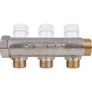 Коллектор распределительный STOUT 3/4", 3 отвода 1/2" SMB 6851 341203