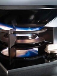 Газовая варочная панель ASKO HG1666SB (600х48х526) 4 конфорки (3 гибридных+1 вок), нерж.сталь
