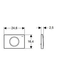 GEBERIT Delta 10 ������� �����, ����/����, �������������� ����.����� (��� UP100) 115.108.00.1