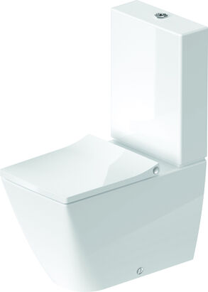 Унитаз-компакт Duravit Viu 350х650х900 безободковый, покрытие WonderGliss 21910900001+09420000051