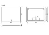 ������� ��� ������ ������� SANCOS Square 2.0 900�700 led ��������� 2700K/4000K/5000K SQ2.900
