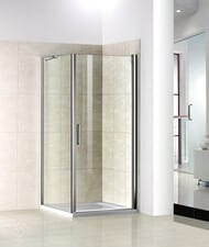 Уголок душевой GOOD DOOR BAS PANDORA CR-90-C-CH (90х90) квадратный, без поддона