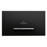 Клавиша смыва Villeroy&Boch ViConnect стекло, черный глянец/сталь 922160RB