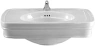 Раковина подвесная Devon&Devon Rose IBLG1FROSE 700х570 с 1 отверстием под смеситель, белая