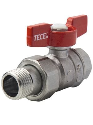 Кран шаровый с американкой TECEflex, 1