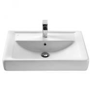 Раковина Aquaton Тигода 70 1WH302083 700x480x190 мм, перелив, отверстие под смеситель, белая